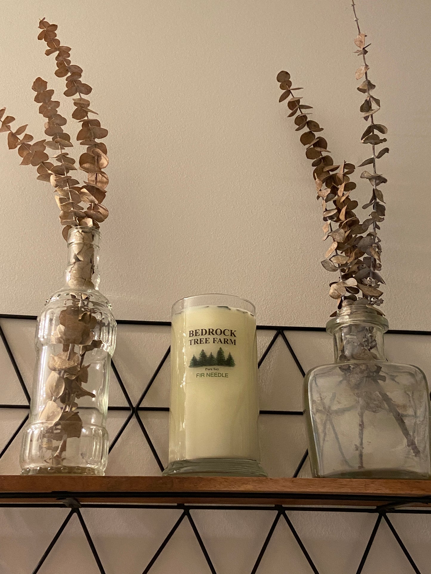 SOY CANDLE - Fir Needle Natural Libbey Status Jar 21 oz. with Wooden Wick - LSJ21N