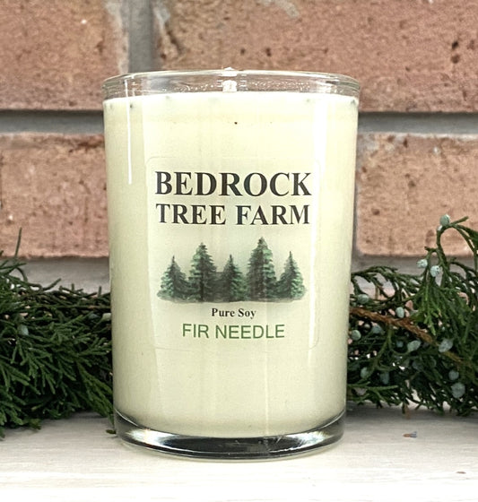 SOY CANDLE - Fir Needle Natural  Libbey Tumbler 7 oz. Single Cotton Wick - LT7N