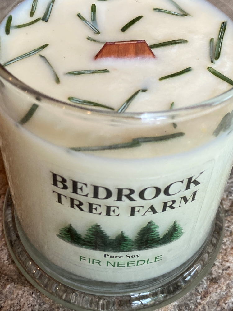 SOY CANDLE - Fir Needle Natural Libbey Status Jar 21 oz. with Wooden Wick - LSJ21N