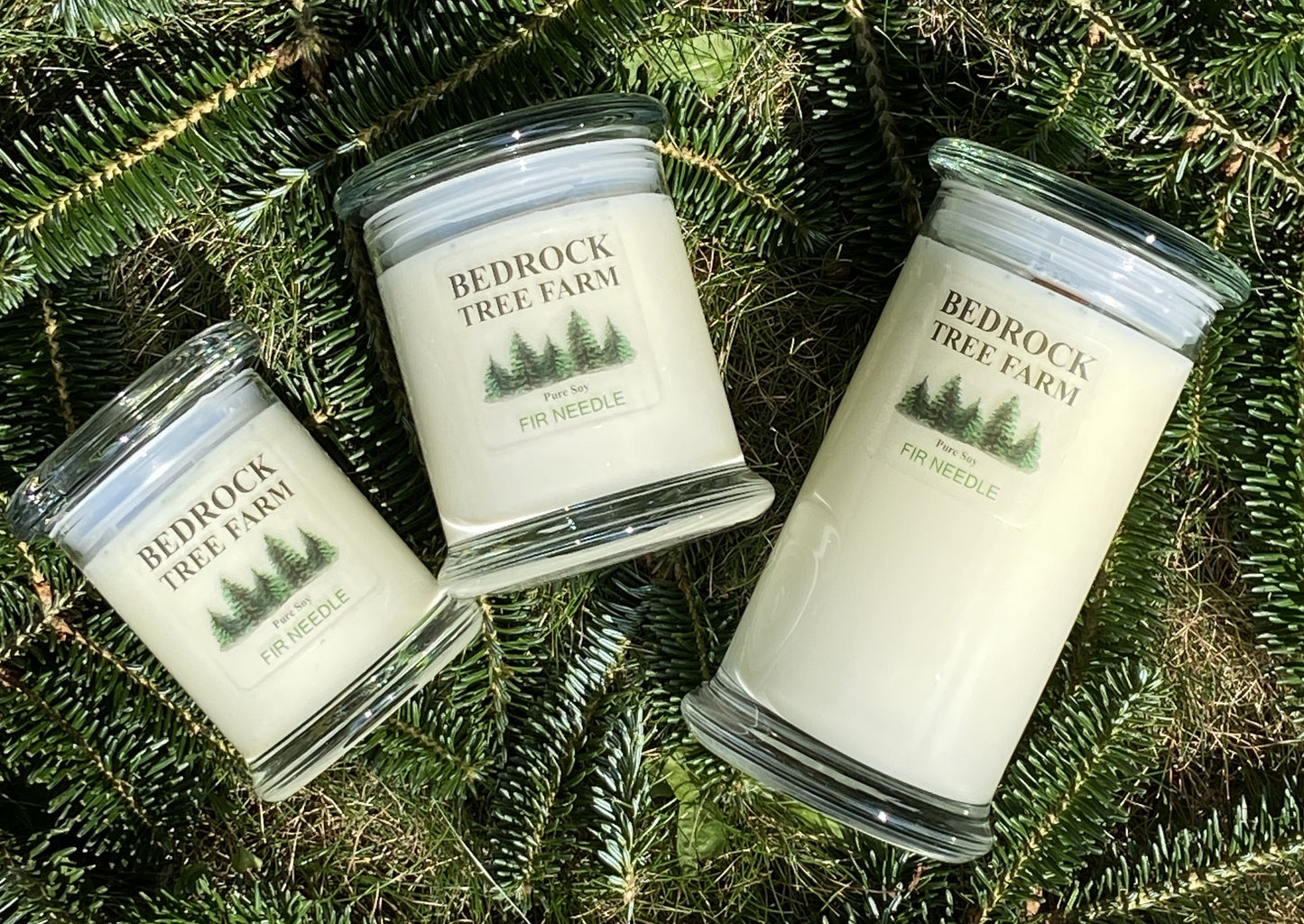 SOY CANDLE - Fir Needle Natural Libbey Status Jar 12 oz. with Wooden Wick - LSJ12N