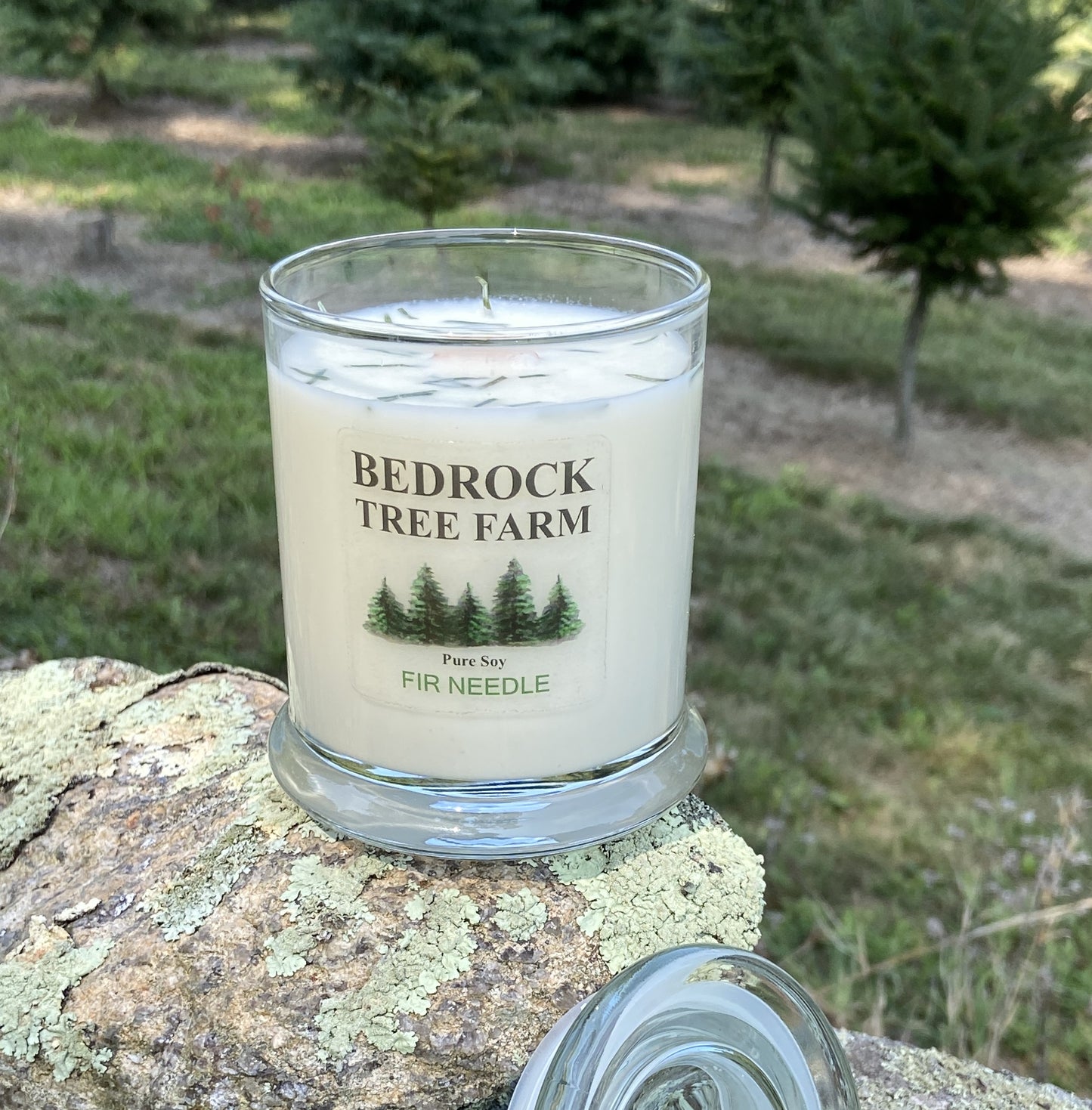 SOY CANDLE - Fir Needle Natural Libbey Status Jar 12 oz. with Wooden Wick - LSJ12N