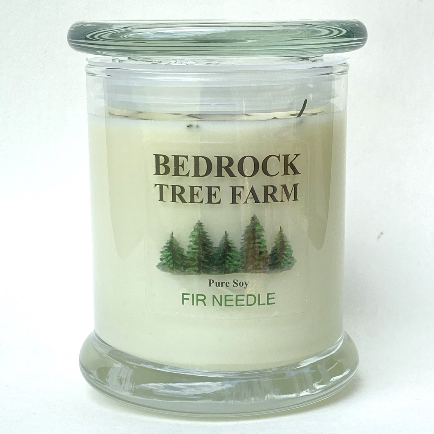 SOY CANDLE - Fir Needle Natural Libbey Status Jar 12 oz. with Wooden Wick - LSJ12N